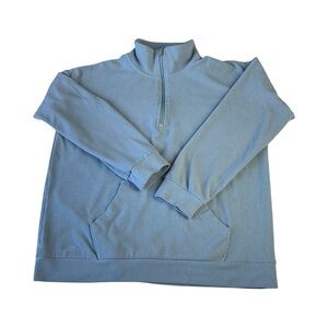 Mark New York  Light Blue Quarter-Zip Sweater